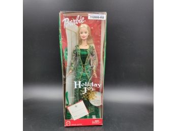 New 2003 Holiday Joy Barbie Doll With Ornament In Original Box - Excellent