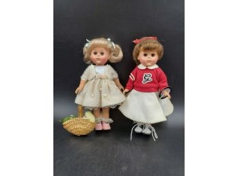 Lot Of 2 Ginny 8' Dolls Cheerleader And Spring