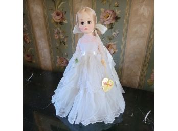 Vintage 1978 Effanbee Bride Doll 15' With Original Hangtag