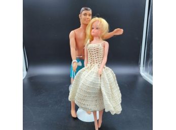 Early Ken And Barbie Clone Dolls Made In Hong Kong