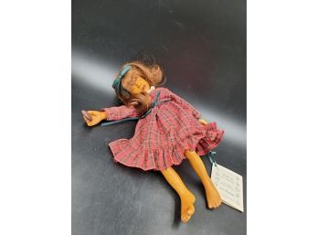 Wooden Doll By The Hamilton Collection - Waiting For Santa