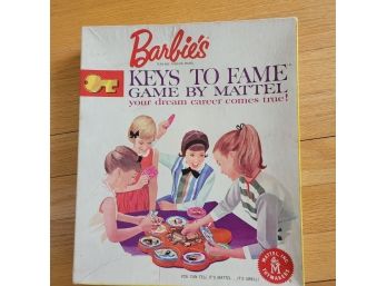 Vintage 1963 Barbie's Keys To Fame Game By Mattel