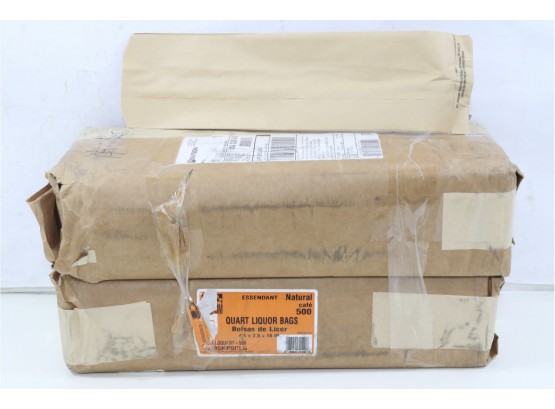 General Quart Paper Liquor Bag 35lb Kraft Standard 4 1/4 X 2 1/2 X 16, 1000 Bags