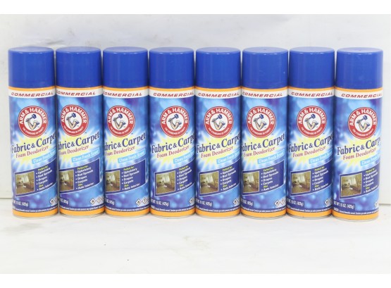 6 Cans Of Arm & Hammer Fabric And Carpet Foam Deodorizer Clean Fresh Scent 15 Oz Aerosol