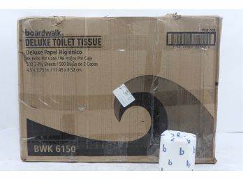 96 RolssBoardwalk Two-Ply Toilet Tissue, White, 4 1/2 X 3 3/4 Sheet, 500Sheets