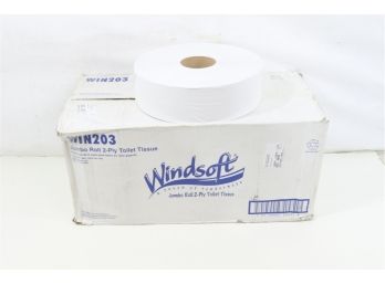 6 Rolls Of Windsoft Jumbo Sr. 2-Ply Toilet Paper Rolls,