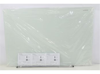Universal 36' Frameless Glass Marker Board - White