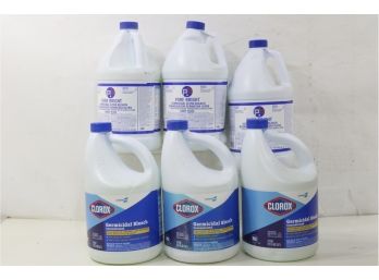 6 Bottles Of Concentrated Bleach Includes, Pure Bright Ultra Bleach & Clorox