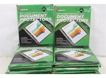 20 Packs Of - Skilcraft Heavy Weight Recycled 3 Hole Document Protectors Letter Size
