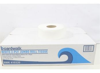 11 Rolls Of  Boardwalk Jumbo Roll Bathroom Tissue 2-Ply White 3.2' X 525 Ft