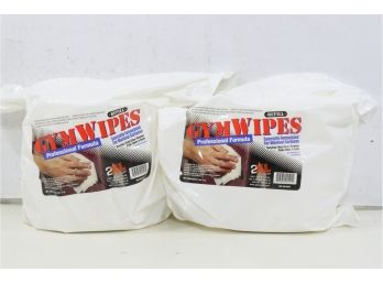 2 Large Bags Of Gym Wipes Professional Formula 17lbs. 5oz. For Work Out Surfaces