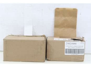 2 Boxes Of Impact Prod. Sanitary Liner, 500 Liners & Bagcraft ToGo! Silverware Bags 10d X 2 3/4w 2000/ct
