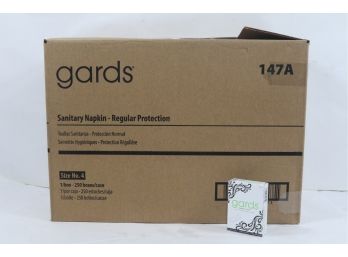 250 GARDS Individually Boxed Sanitary Napkins- Regular Protection