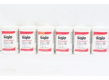 6 GOJO Original Formula Hand Cleaner, Fragrance Free, 4.5 Lb Heavy Duty Waterless