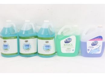 5 Gallons Of  Anti-bacterial Foaming Hand Soap. Includes Zep & Dial