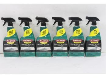 6 Bottles Of  Weiman Disinfectant Granite & Stone Clean & Shine