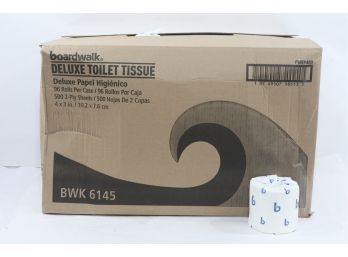 96 Rolls Of Boardwalk Deluxe Toilet Tissue 500 2-Ply Sheets