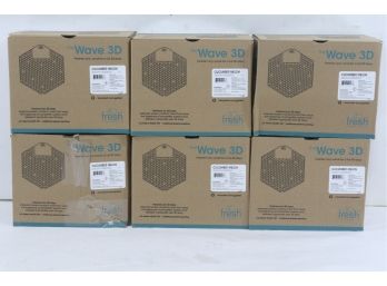 6 Boxes Of The Wave 3D Urinal Deodorizer Screen Cucumber Melon  (10 Count) Per Box