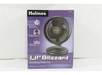 Holmes - HAOF87BLZNUC - Lil Blizzard Oscillating Table Fan - Black
