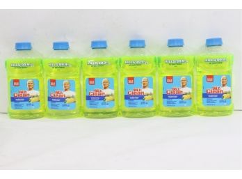 6 Bottles Of Mr. Clean Antibacterial Multi-Surface Cleaner, Summer Citrus, 45 Fl Oz