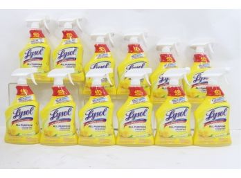 12 Bottles Of  Lysol 32 Oz. Lemon Breeze All-Purpose Cleaner