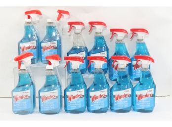 12 Bottles Of Windex Glass & More With Ammonia-D Trigger Spray Cleaner