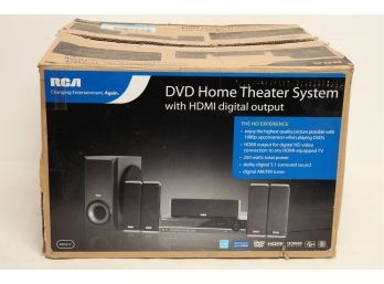 New/Open Box: RCA DVD Home Theater W/HDMI, 5 Speakers & Sub Woofer