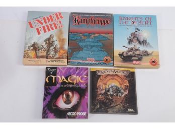 Vintage Strategic Games Lot Knights Of The Desert, Under Fire, Magic, Etc.