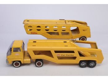 Vintage Metal Tonka Truck With Car Carriers