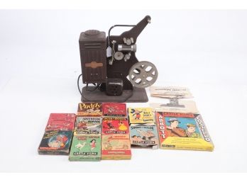 Antique Video Projector W/ 16mm And 8mm Film Reels