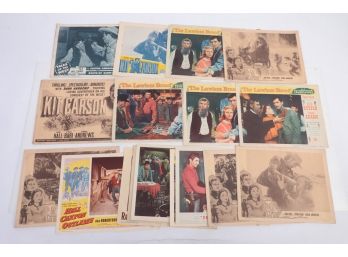 Collection  Of Vintage  Western Movie Lobby Cards
