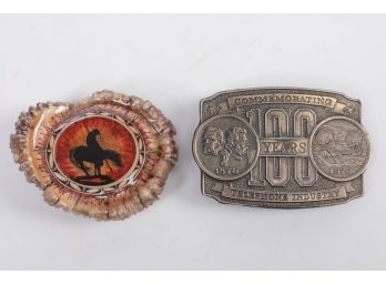 2pc Collectible Belt Buckles