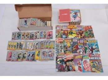 DC Comics Trading Cards And Marvel Post Cards