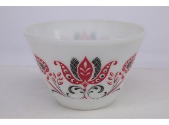 Fire King Oven Ware Red And Black Mixing Bowl