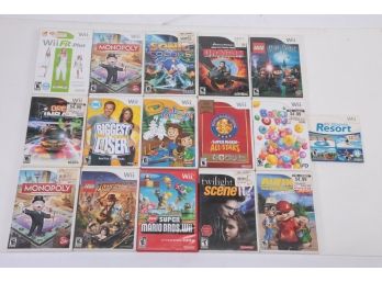 15pc Assorted Wii Video Game Lot