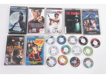 Assorted Lot PSP Games And Movies