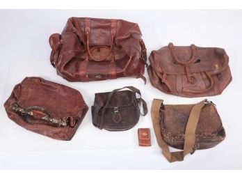 Leather Duffel Bag Lot