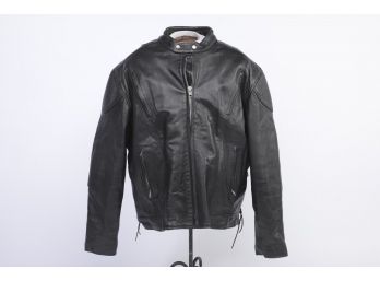 IK Size 52 Mens Leather Harley Davidson Coat
