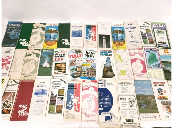 Lot 2 Of Vintage Road Maps 1960s-80