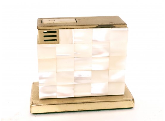 German Augusta Mother Of Pearl Table Lighter