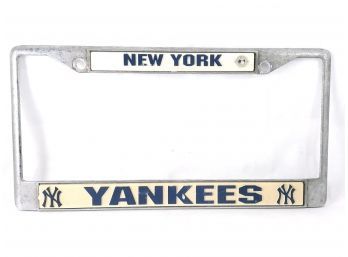 Vintage New York Yankees Managers License Plate Cover