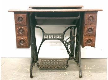 Singer Treadle Table With Nice Drawers