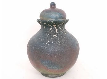 Raku Studio Pottery Vase