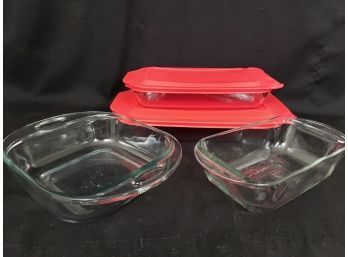 Pyrex And Anchor Hocking Clear Casseroles