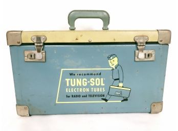 Vintage Tung-sol Tunes TV Radio Repair Tool Box With Contents
