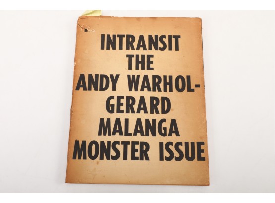 1968 Andy Warhol, Gerard Malanga Monster Issue Intransit