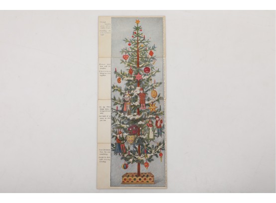 Early 1900's Hud's Puzzle Postcards - Christmas Tree Set