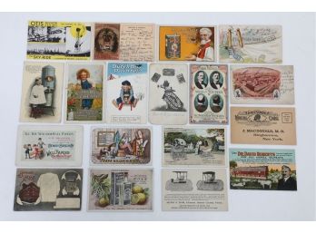 18 Early 1900's Advertising Postcards