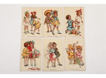 Set 6 Early 1900's Keystone 'Courtship' Postcards