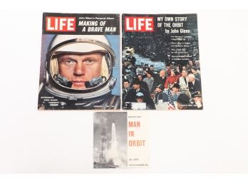 1960's John Glenn USA 1st Man In Space Memorabilia